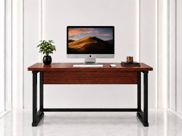 City of Akasha Executive Woodgrain Workstation Series Engineered Wood Multipurpose Table