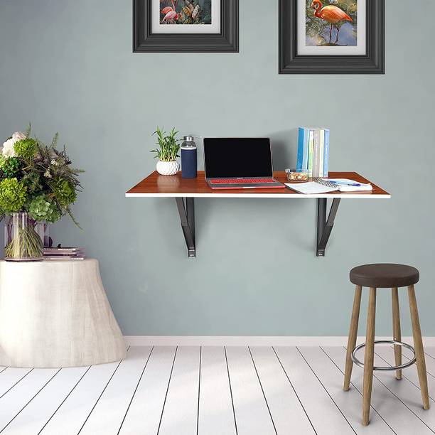 EuroQon Heavy Duty Foldable Table For Laptop // Study / Dining / Microwave /Storage /Adults / Kids Study & Multipurpose Utility Engineered Wood Study Table
