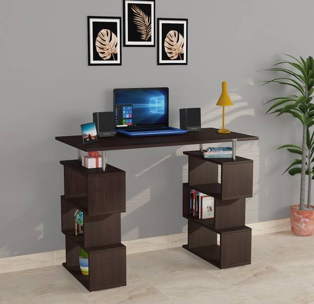 PICKWOOD Harvel Study Table, Computer, Laptop, WFH Office Desk with Storage Engineered Wood Study Table