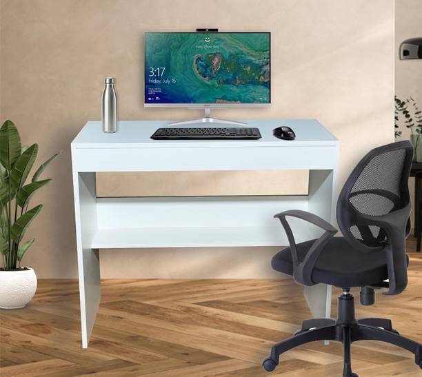 Enigmatic Woodworks Study Table with Rack - Laptop, Study, Gaming, Computer Table Office for Home Engineered Wood Multipurpose Table