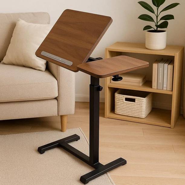 Varaha Premium Bruno Adjustable Height Laptop Table Ergonomic Tilting Tabletop Solid Wood Multipurpose Table