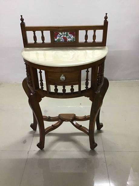 Sakshi Wood Furniture Study table with marble top Solid Wood Study Table