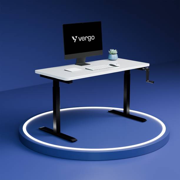 Vergo Vergo Move M1 Manual Standing Desk 1200 x 600, Sit-Stand Height Adjustable Table Engineered Wood Office Table