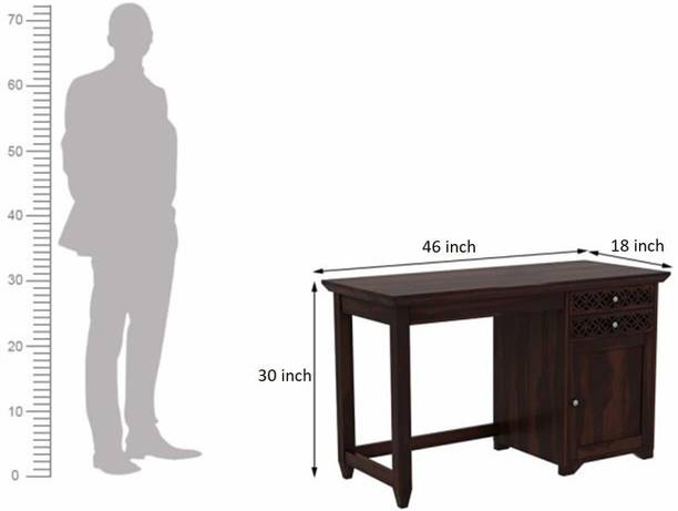 TRUE FURNITURE Sheesham Wood Writing/Study/Computer Table/Desk for Home/Office Solid Wood Study Table