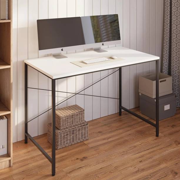 furlay FFTM-White Engineered Wood Office Table