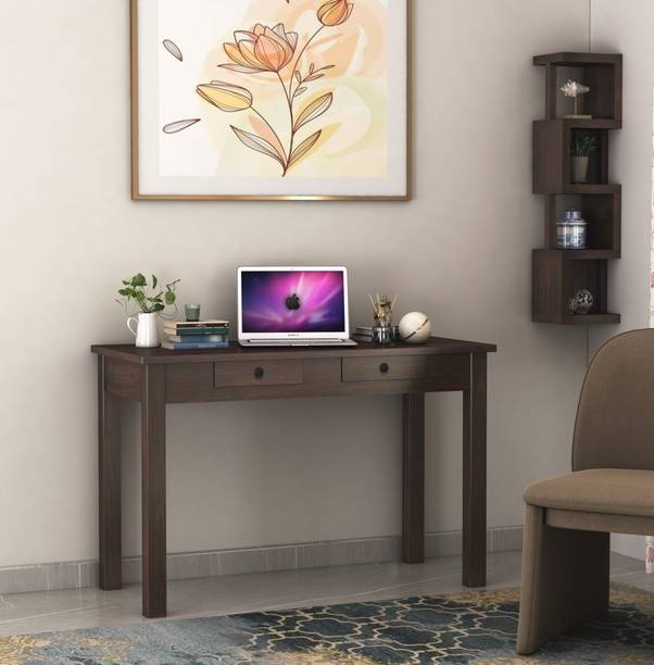 GOYALINTERIOR Solid Sheesham Wood Study/Laptop/Computer Table for Home/Study/Office Use Solid Wood Study Table