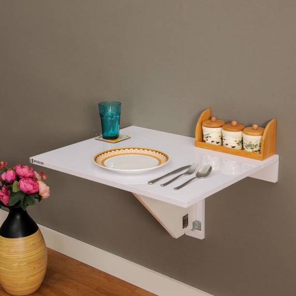 Invisible Bed Foldable Table with Ledge Study Table/Home Office/Laptop Table/Workstation/Wall Mounted Space Saving Desk, Made in India. Engineered Wood Study Table