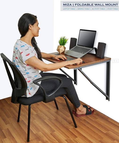 HOMERK Wall mounted office study table foldable Portable Engineered Wood Multipurpose Engineered Wood Multipurpose Table