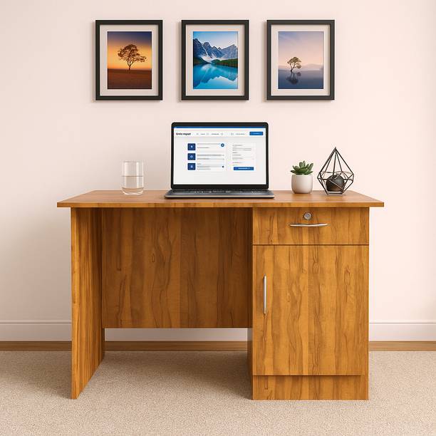 NITYAM Premium Quality Study Table| Desk Table| Computer Table For Storage With Drawer Engineered Wood Study Table