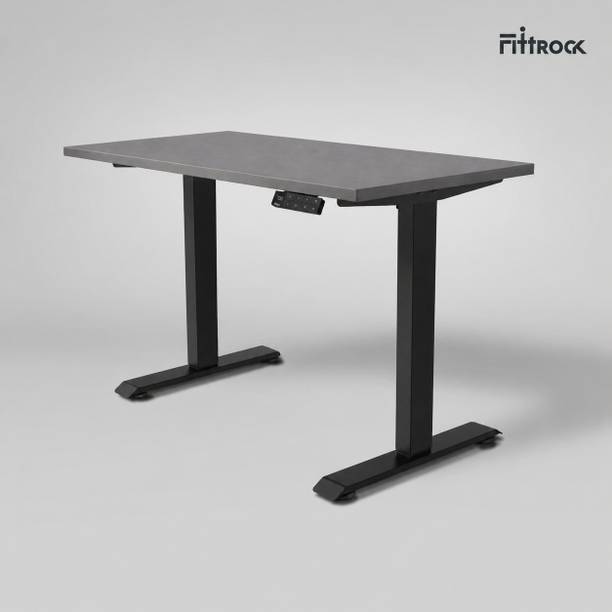 FittRock Dual Motor Height Adjustable Desk 1200x600mm | 4 Memory, 120kg, C-USB Engineered Wood Office Table