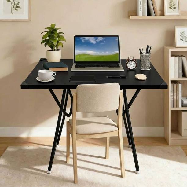Mighty Home Multi Purpose Space Saver, Portable & Foldable Wooden /Desk for Home & Office Engineered Wood Study Table