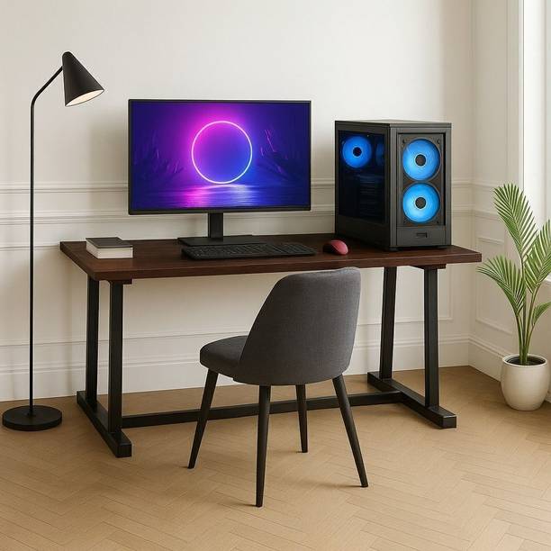 House Of Akasha Clover Study Table for Home Office Desk with Large Storage Space Gaming Desk Engineered Wood Multipurpose Table