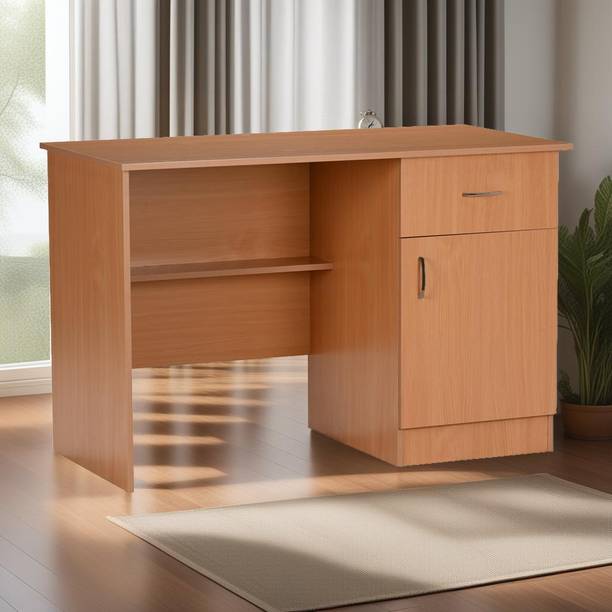 DeckUp Hermes Bavarian Beech Engineered Wood Office Table