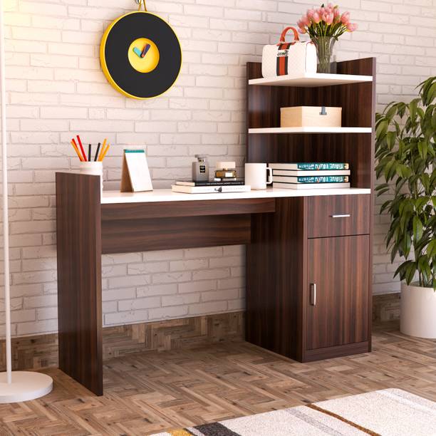 Floresta Wud Engineered Wood pink City Theme Study Table For Living Room, Office. Engineered Wood Study Table