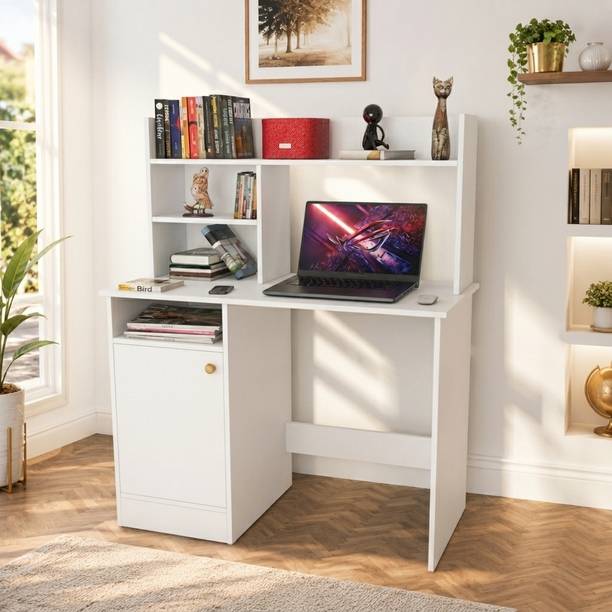 Flipkart Perfect Homes Study Table with Storage Cabinet | Modern Office Desk | Computer Work Table Engineered Wood Study Table