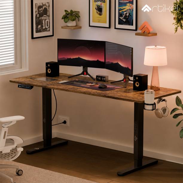 Artikel Artidesk Eco Electric Height Adjustable Sit-Stand Desk 80 kg Load, Cup Holder Engineered Wood Multipurpose Table