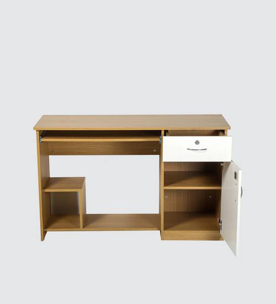Mintwud From Pepperfry Teshio Wooden Computer Table/Wooden Study Table For Home Engineered Wood Study Table