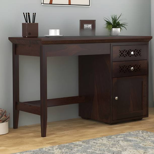 TimbWorld Solid Sheesham Wood Study | Computer Table Without Chair For Study Room | Solid Wood Study Table