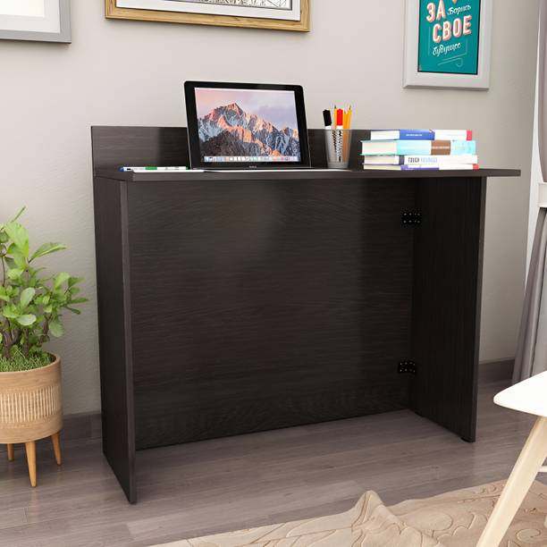 TimbWorld Engineered Wood Folding Study Table For Study Room / Office Engineered Wood Study Table