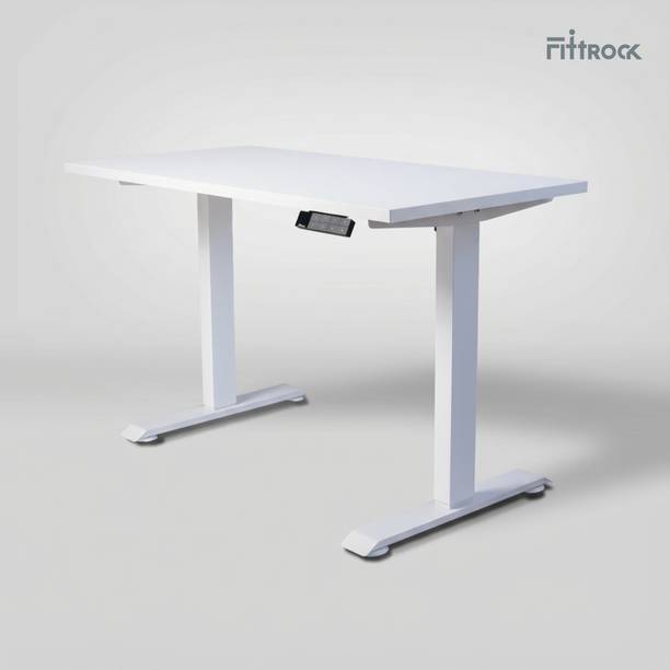 FittRock Dual Motor Height Adjustable Desk 1200x600mm | 4 Memory, 120kg, C-USB Engineered Wood Study Table