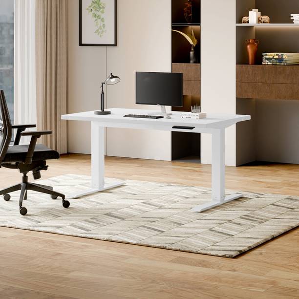 Godrej Interio Workout Table - Double Column Power Operated with 4 Memory Presets Engineered Wood Multipurpose Table