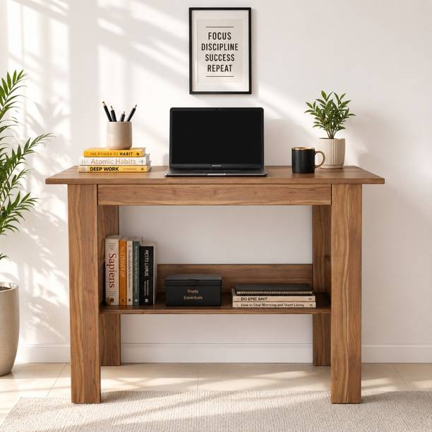 SPYDER HOME DECORE Study Desk Work From Home And Study Engineered Wood Study Table