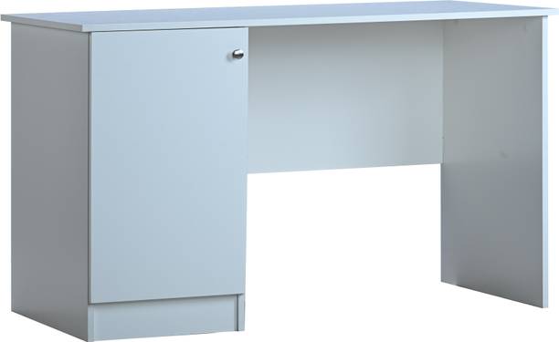 DeckUp Uniti White Engineered Wood Office Table