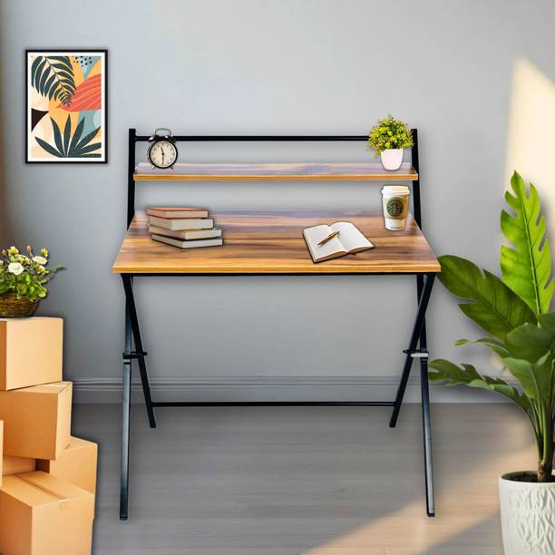 Heaven Shield Folding Table for Home, Office, Art, Study, Computer and Gaming I Foldable Desk Engineered Wood Study Table
