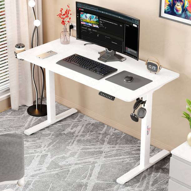 LUKZER EST-003 Engineered Wood Office Table