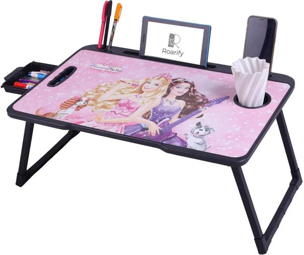 Roarify Premium Wooden Portable Study Table & Laptop Desk for Kids & Adults (Barbee) Solid Wood Study Table