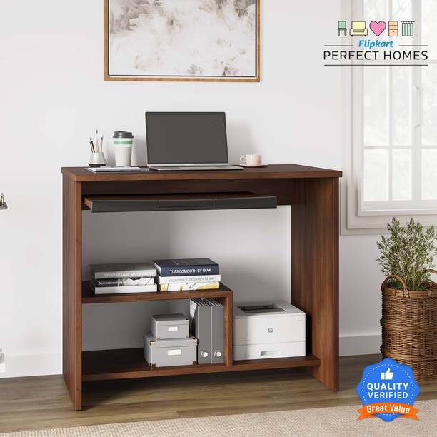 Flipkart Perfect Homes Engineered Wood Office Study Table With Storage For Office And Study Room. Engineered Wood Office Table
