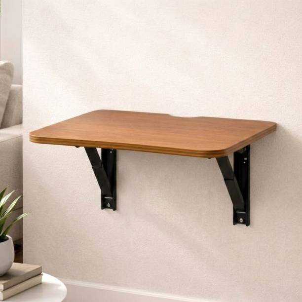 Nestokart Foldable Wall Mounted Table Wooden Study Desk | Folding Laptop Table MDF Engineered Wood Multipurpose Table