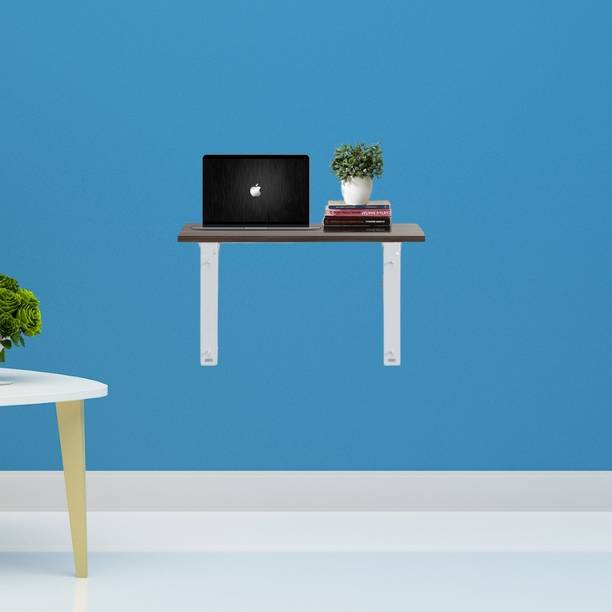 woodcom Wall Mounted Study Table, Office Table, Laptop Table, Folding Utility Table Engineered Wood Multipurpose Table