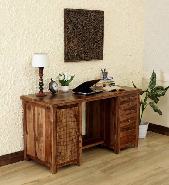 Allie Wood Nuevo Sheesham ( Rosewood ) Solid Wood Study Table
