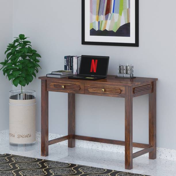 Flipkart Perfect Homes Sheesham ( Rosewood ) Jodhpur Furniture Solid Wood Study Table