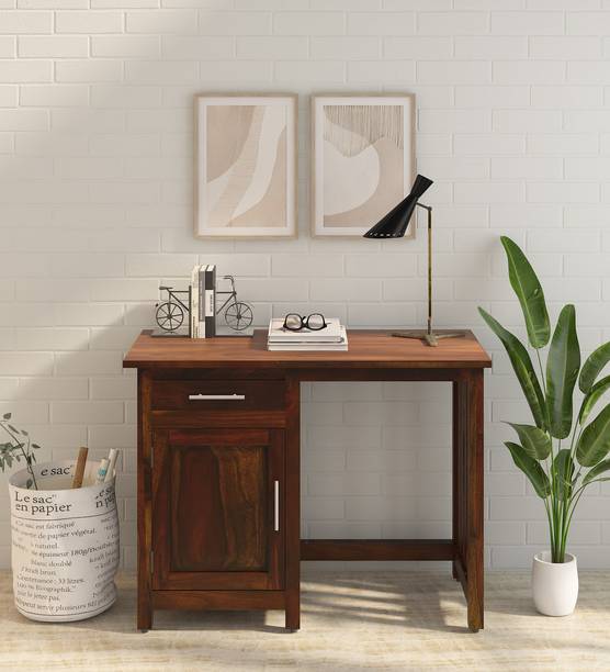 Allie Wood Abbey Sheesham ( Rosewood) 1 Drawer And 1 Self Solid Wood Study Table