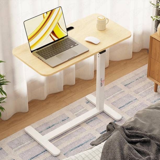 lukzer Height Adjustable Desk (MST-002 Oak Light ) Engineered Wood Office Table