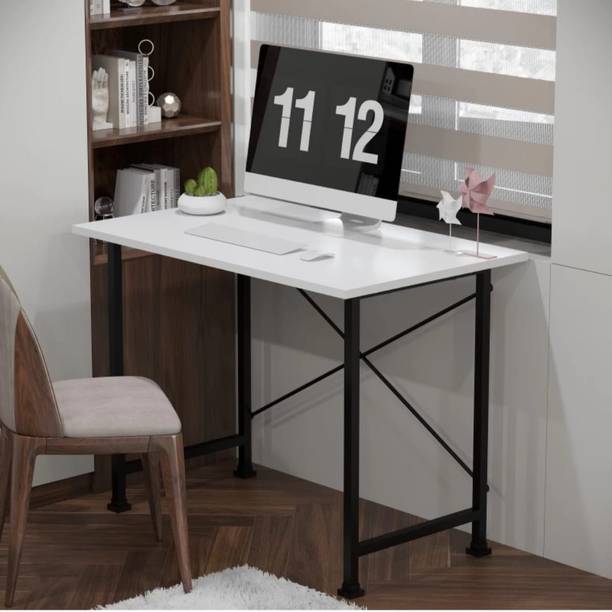 KALWARA STORE Study Table White Solid Wood Office Table