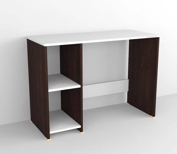 Captiver Engineered Wood Study Office Table 2 Close Shelf 100X42 CM Engineered Wood Study Table