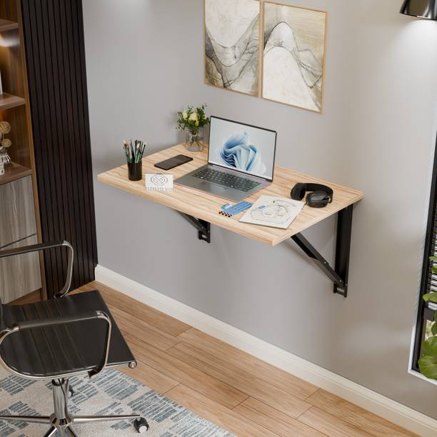 Floresta Wud Engineer Wood Study Table| Wall Table|Foldable Table| Dinner Table|Laptop Table| Solid Wood Multipurpose Table
