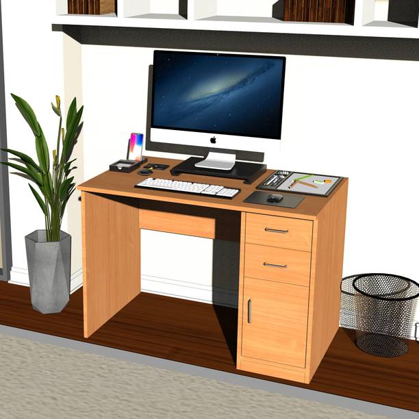 MONTAGE Engineered Wood Study Table For Kids and Adults | Computer Desk | Drawer Storage Engineered Wood Multipurpose Table