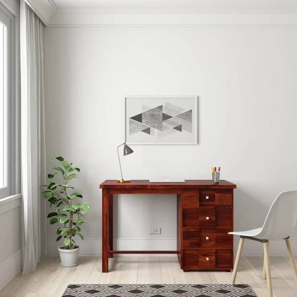 Rajgharana Pure Sheesham Wooden Writing Study Desk Computer Laptop Table For Home & Office Solid Wood Study Table
