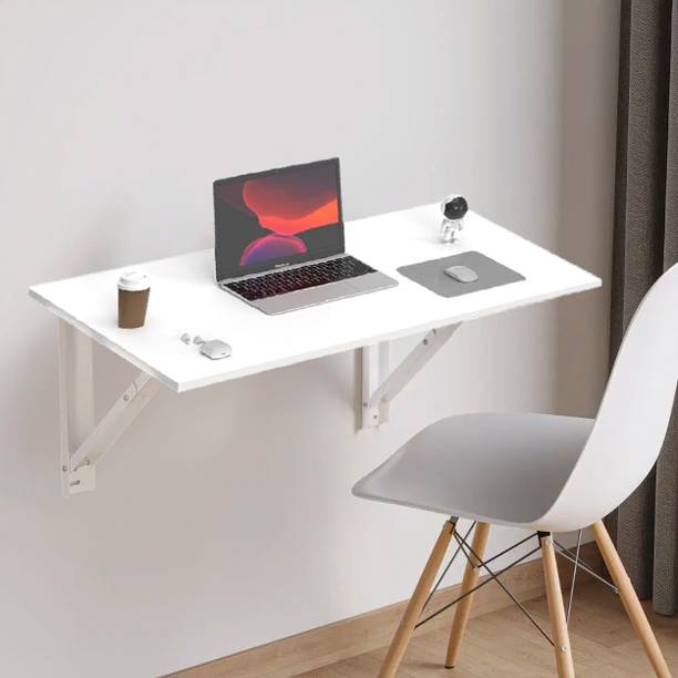 wall mounted Folding Table Wall Mount Table, Foldable Table, Office Table for Work from Home Engineered Wood Multipurpose Table