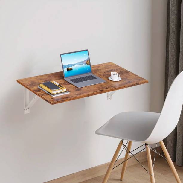 wall mounted Folding Table Wall Mount Table, Foldable Table, Office Table for Work from Home Engineered Wood Multipurpose Table