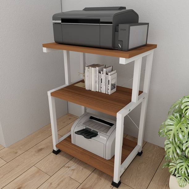 WOODENWAWE WOODENWAWE Multi-Purpose Printer 3 Tier Printer Stand, Engineered Wood Multipurpose Table