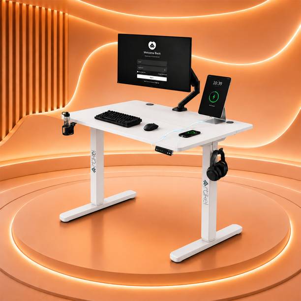 Artikel Artikel Eco-Neo Height Adjustable Standing Table 120x60cm, USB & Type-C Engineered Wood Office Table