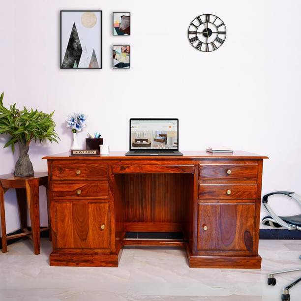 SONA ART & CRAFTS Rosewood ( Sheesham ) Solid Wood Study Table