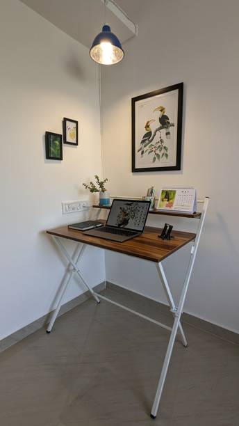 blumuno X-Plus Work From Home Folding Table I Elegant and Sturdy Engineered Wood Study Table