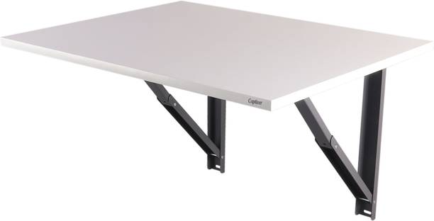 Captiver Wall Mounted Eraa Study Office Wooden Table White (68X56X40) cm Engineered Wood Study Table