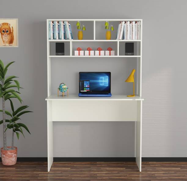 Das CARREN Study Table, Computer, Laptop, Office Desk with Storage Engineered Wood Study Table